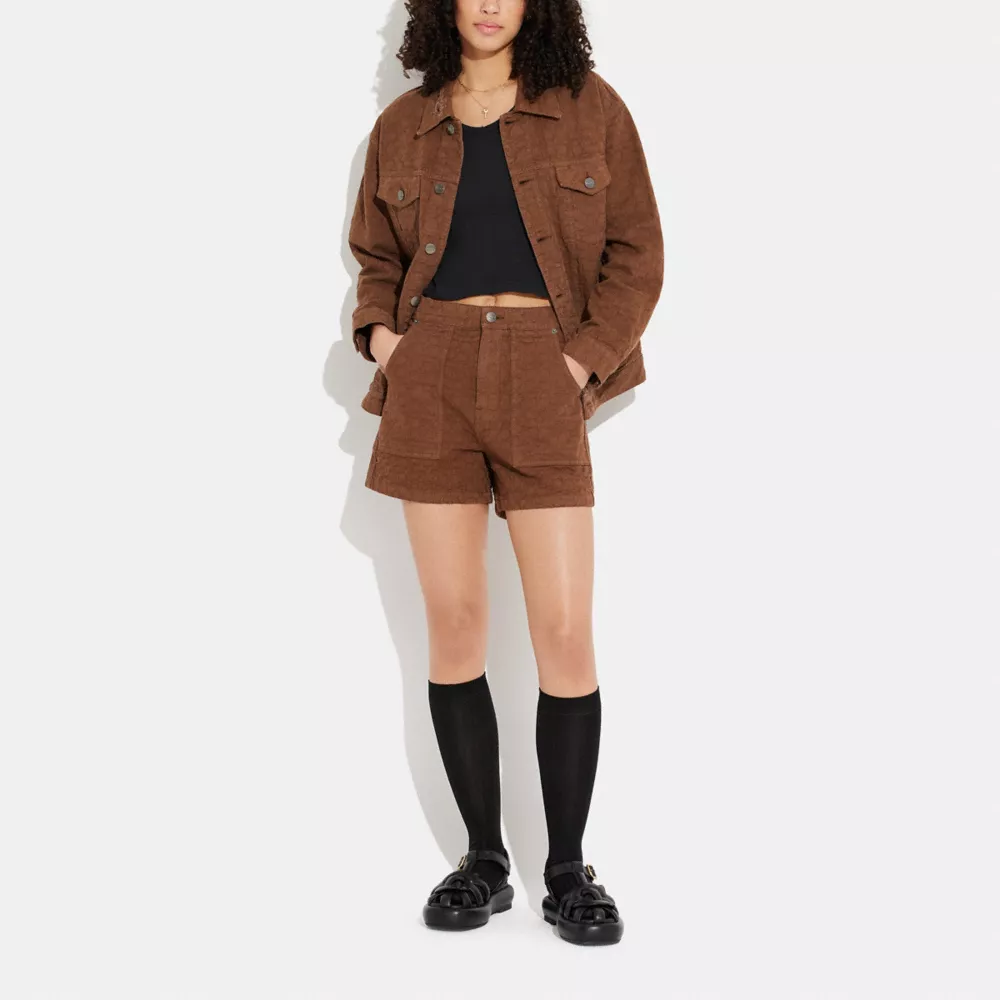 Coach Signature Jacquard Denim Jacket - Image 2