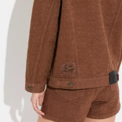 Coach Signature Jacquard Denim Jacket