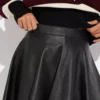 Coach Leather Cheerleader Skirt