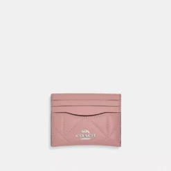 Coach Slim Id Card Case With Puffy Diamond Quilting