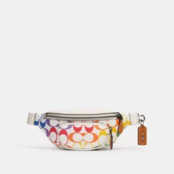 Coach Sprint Belt Bag 24 In Rainbow Signature Canvas