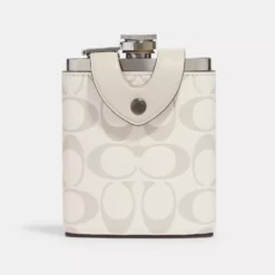Coach Flask In Signature Leather