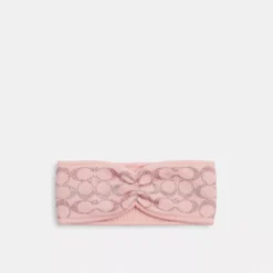 Coach Signature Metallic Knit Headband