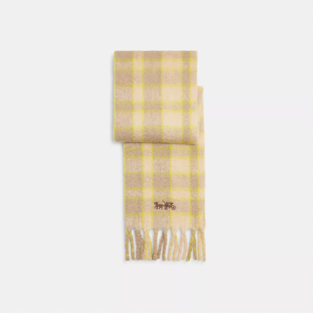Coach Classic Plaid Oversized Muffler