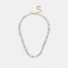 Coach Signature Beaded Necklace