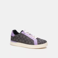Coach Clip Low Top Sneaker In Signature Jacquard