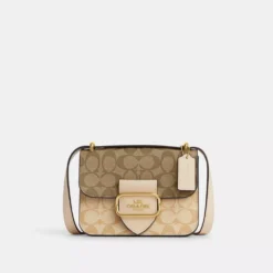 Coach Morgan Square Crossbody In Blocked Signature Canvas