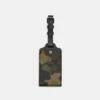 Coach Luggage Tag In Signature Canvas With Camo Print