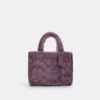 Coach Small Tote In Shearling