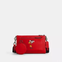 Disney X Coach Holden Crossbody With Ice Skate Mickey Mouse